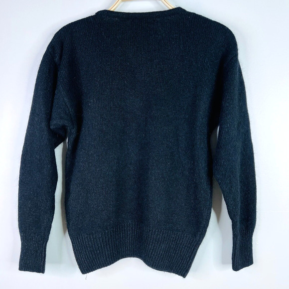 I B Diffusion Petites Vintage 90's Silk Angora Wool Beaded Sweater Size P/P - Picture 2 of 5